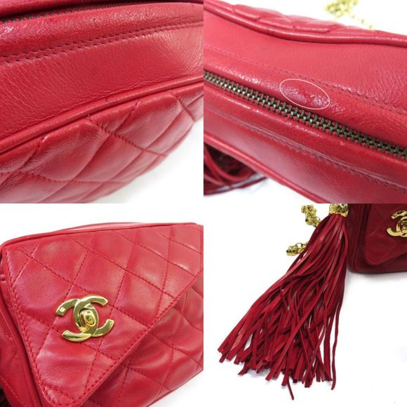 CHANEL Chanel Matelasse Fringe Chain Shoulder Bag Coco Mark Turn Lock No. 2 - Picture 7 of 9